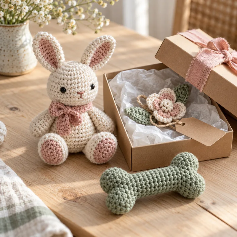 Piezas de crochet y regalos para distintas ocasiones